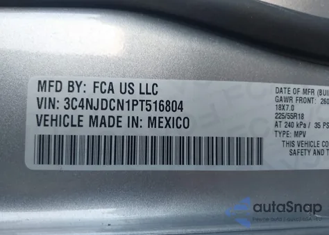 2023 Jeep Compass Limited 4X4 z USA, uszkodzony, nr VIN 3C4NJDCN1PT516804